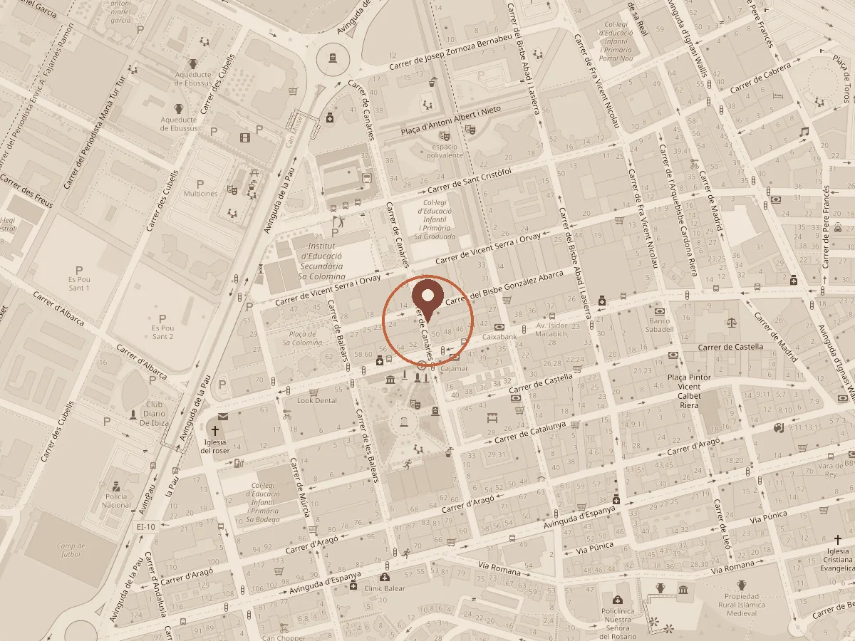 Mapa: ACTIUM en Carrer de Canàries 24, Eivissa